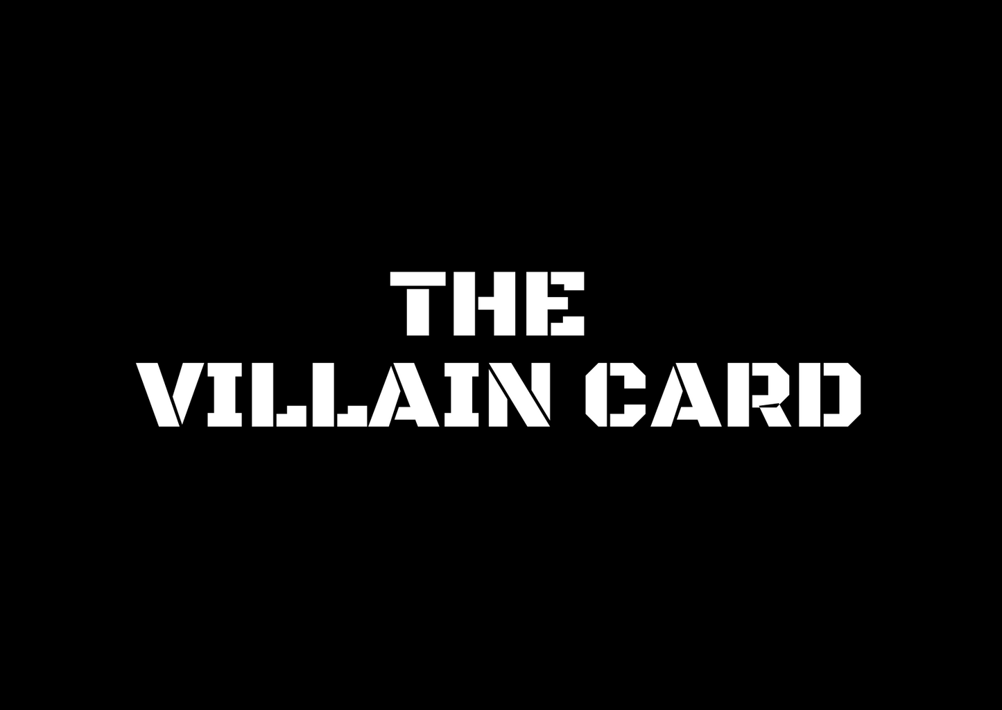 THE VILLAIN GIFT CARD